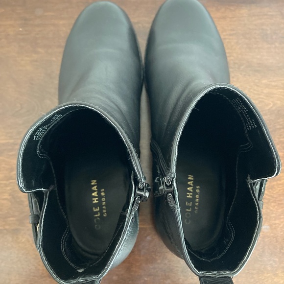 Cole Haan Black Leather Ankle Boots - Picture 5 of 5